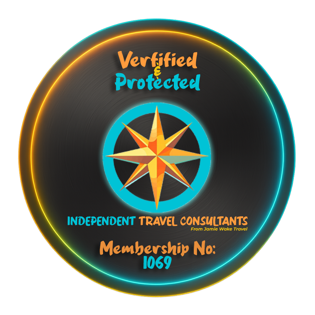 Verified & Protected — Independent Travel Consultants from Jamie Wake Travel — Membership No: 1069
